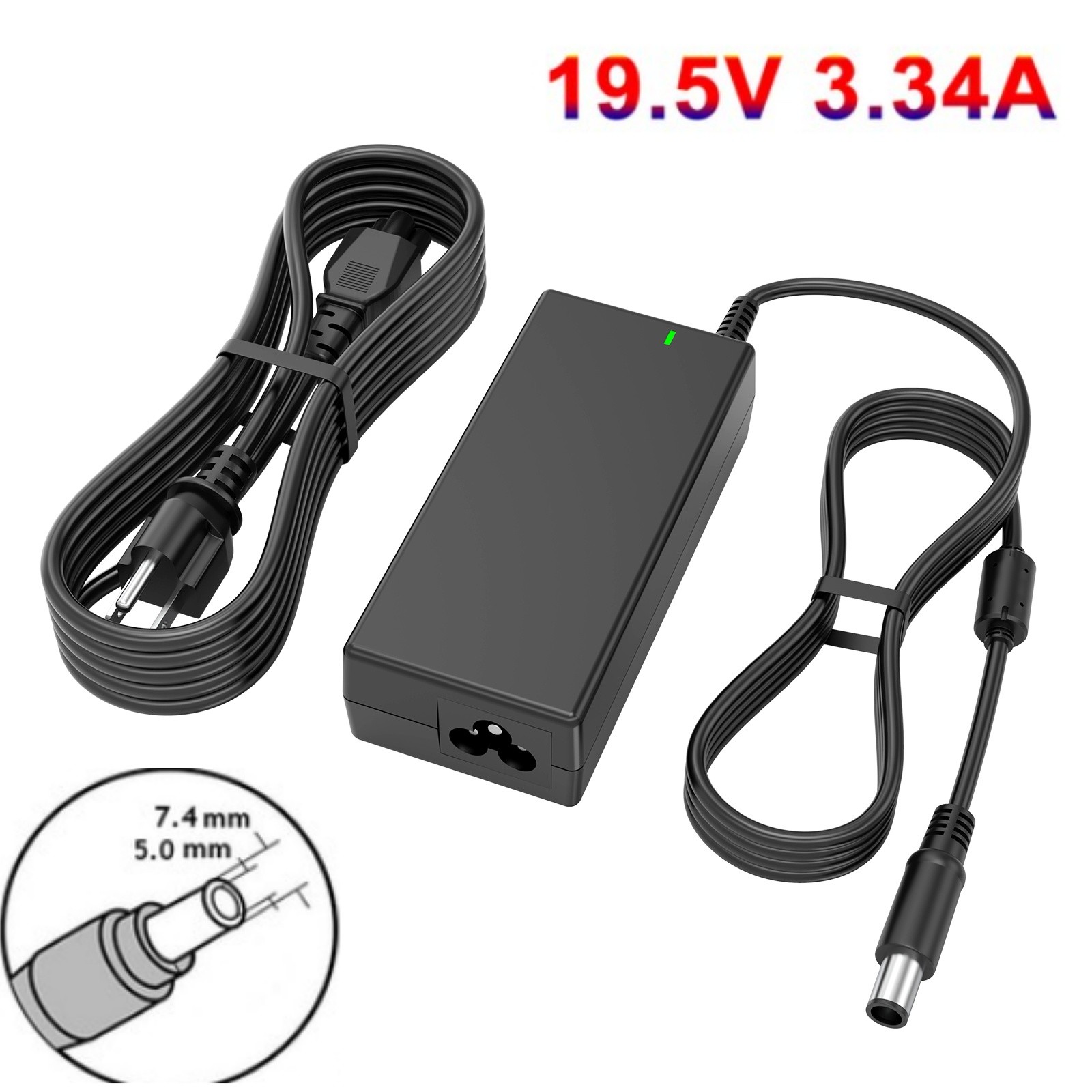 For Dell Laptop Charger Power Adapter USB C/ Type C, 7.4mm/ 4.5mm Barrel Tip 