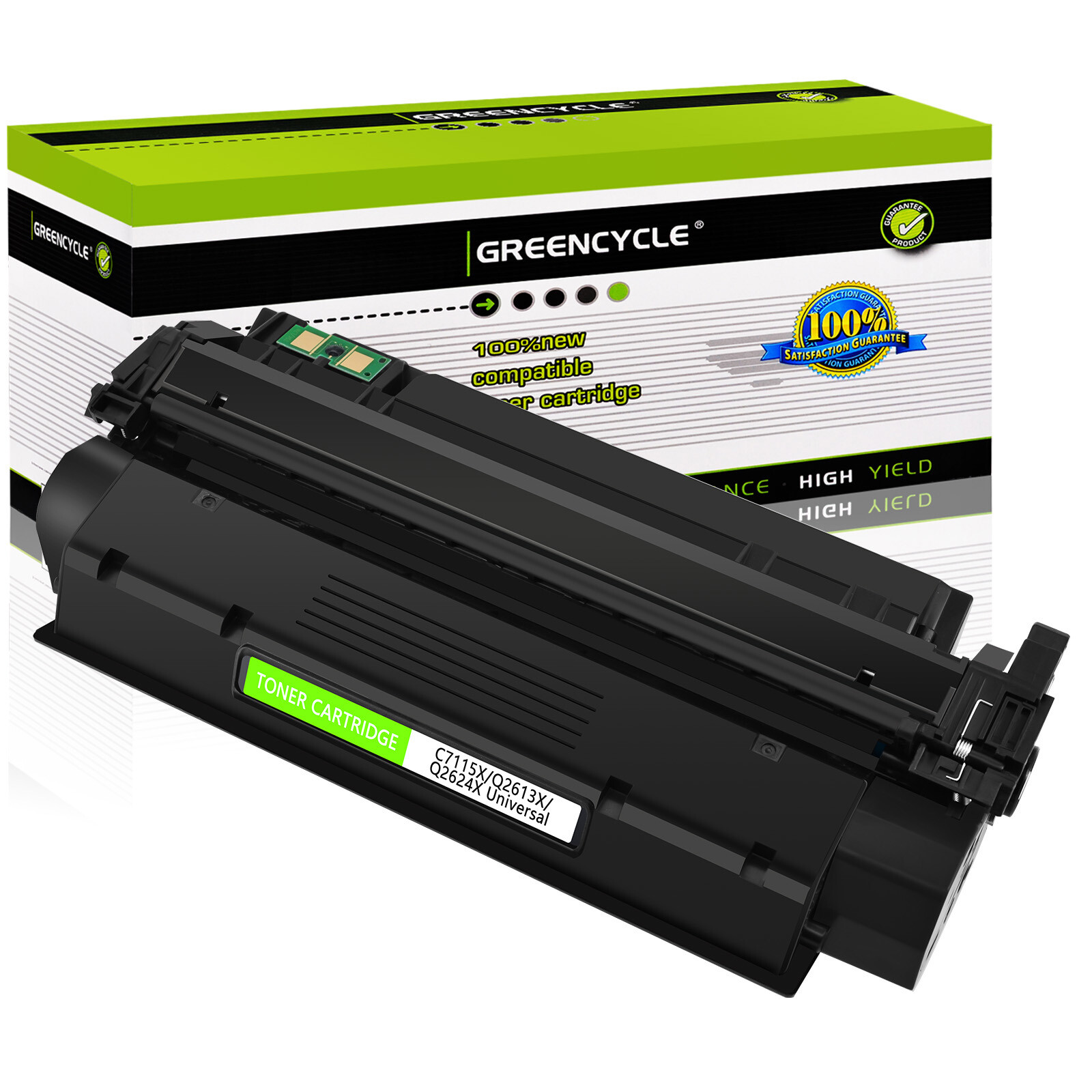 GREENCYCLE Q2624X High Yield Toner Cartridge Lot Fits for HP LaserJet 1150 1150N