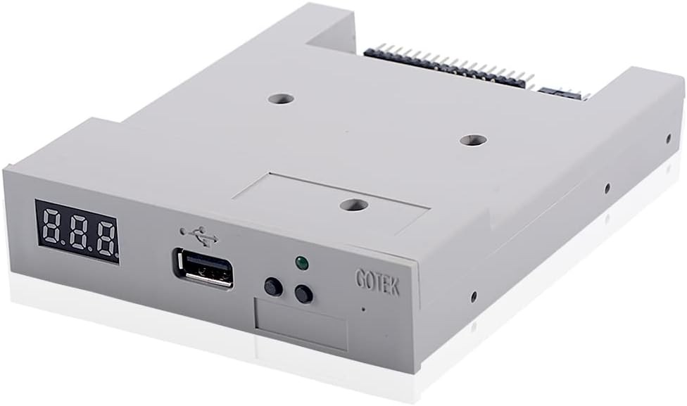 SFR1M44-U100 3.5 Inch 1.44MB USB SSD Floppy Drive Emulator Grey