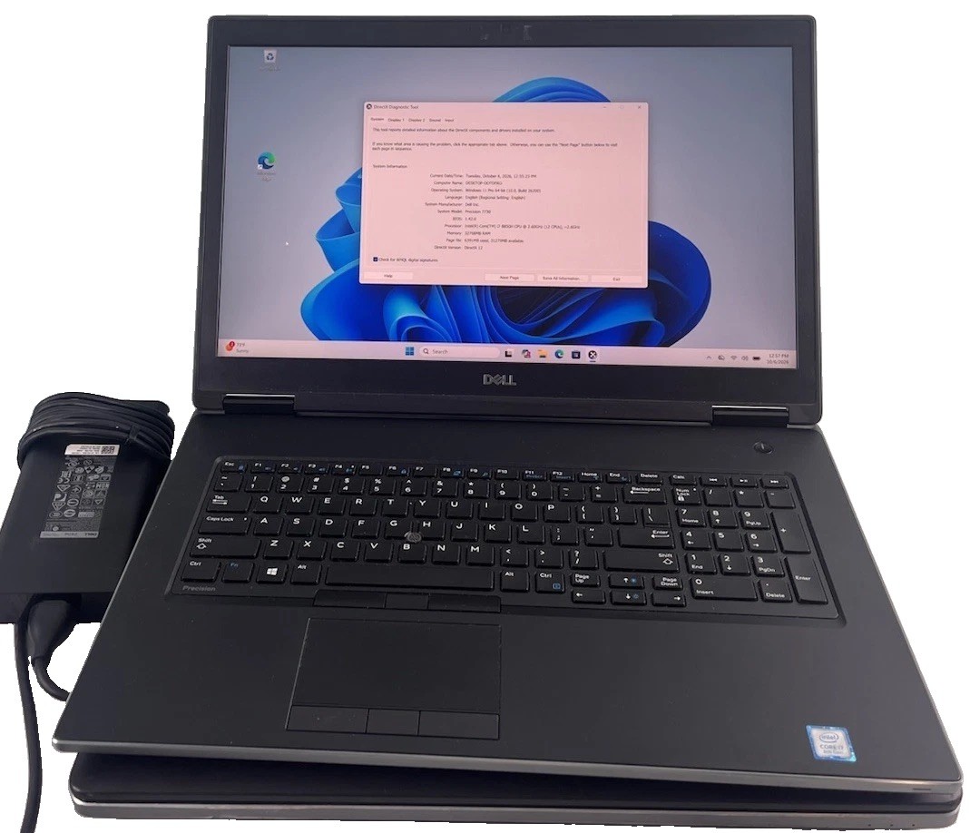 Dell Precision 7730,i7-8850H @2.6GHz, 32GBRAM ,512GB
