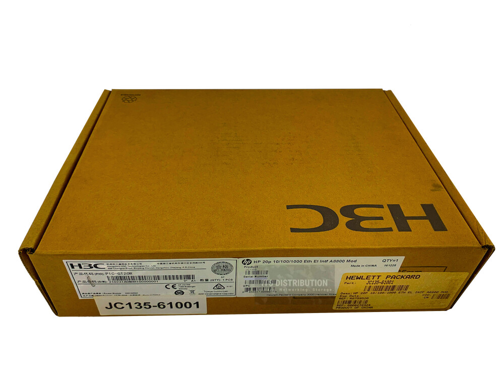 JC135-61001 I HP Gigabit Ethernet Electrical Interface Module JC135B BRAND NEW