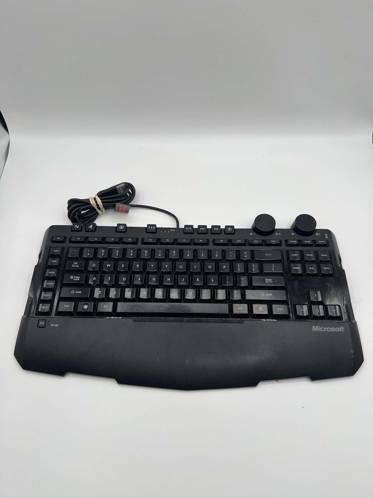 NO NUM PAD Microsoft SideWinder X6 PC Gaming Keyboard Model 1361 KU-0753 Works
