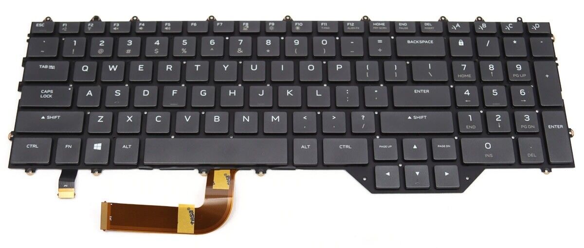 NEW Dell RMRK2 Alienware m17 R4 Cherry MX Mechanical Backlit Keyboard
