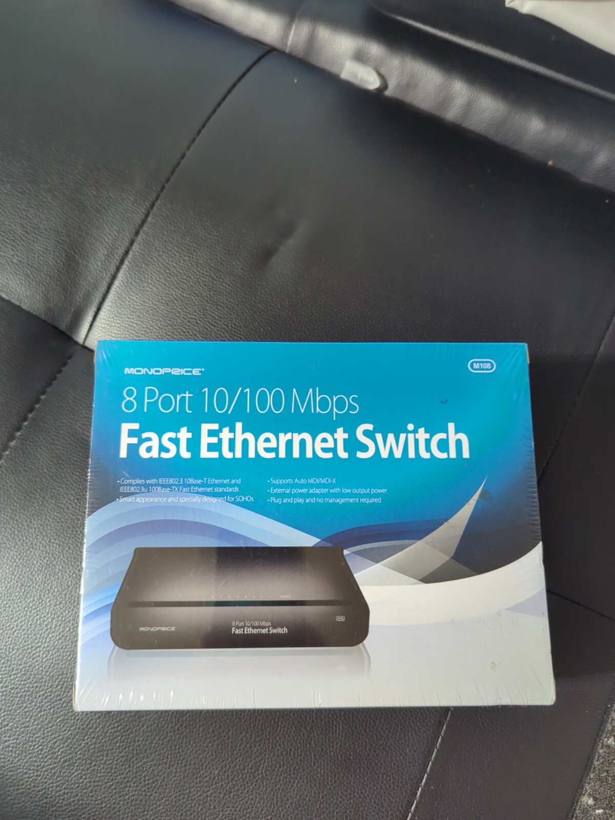 New Sealed Monoprice 8 Port 10/100 Mbps Fast Ethernet Switch Model M108