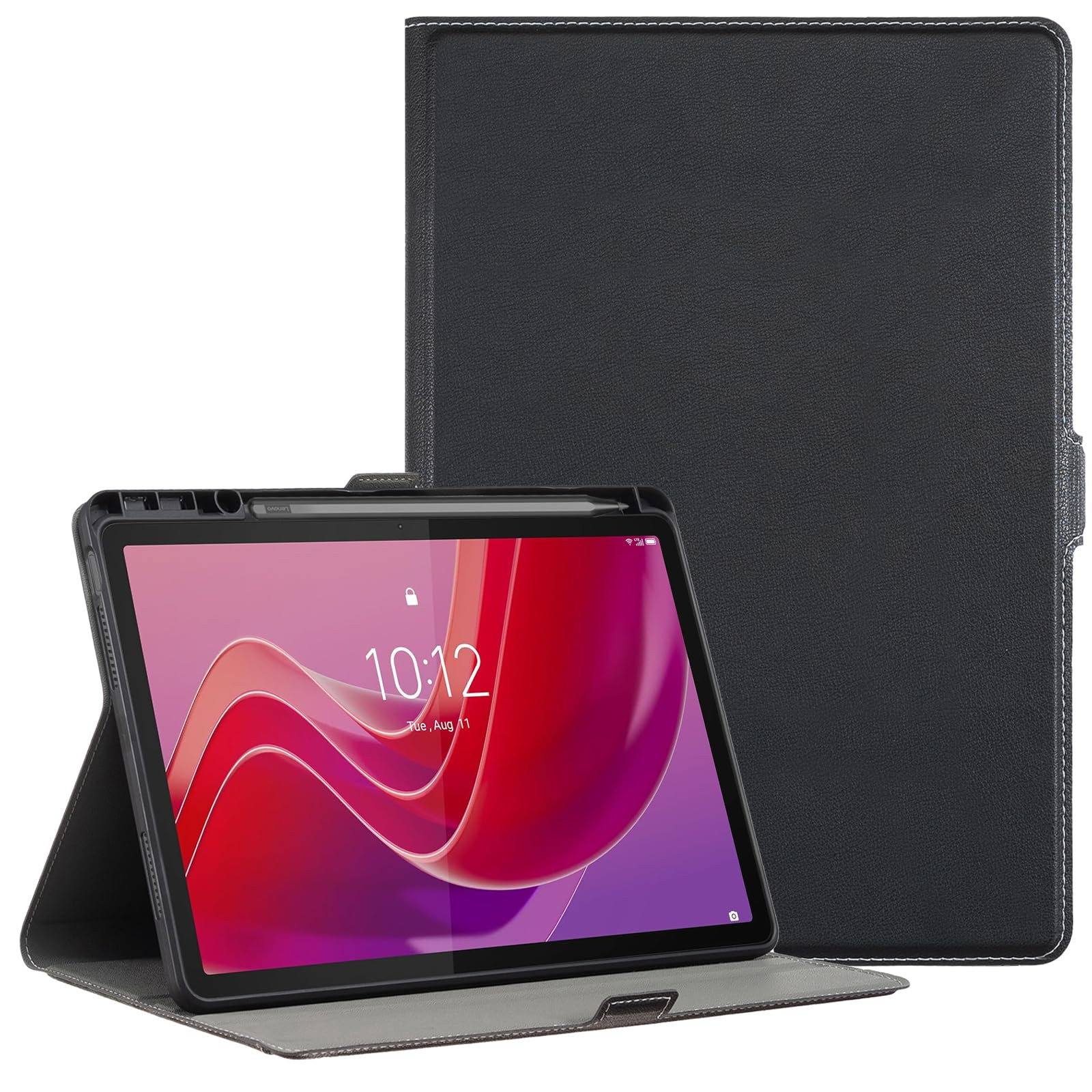 for Lenovo Tab M11 Case with Pen HolderUltra Slim Magnetic Cover for Black