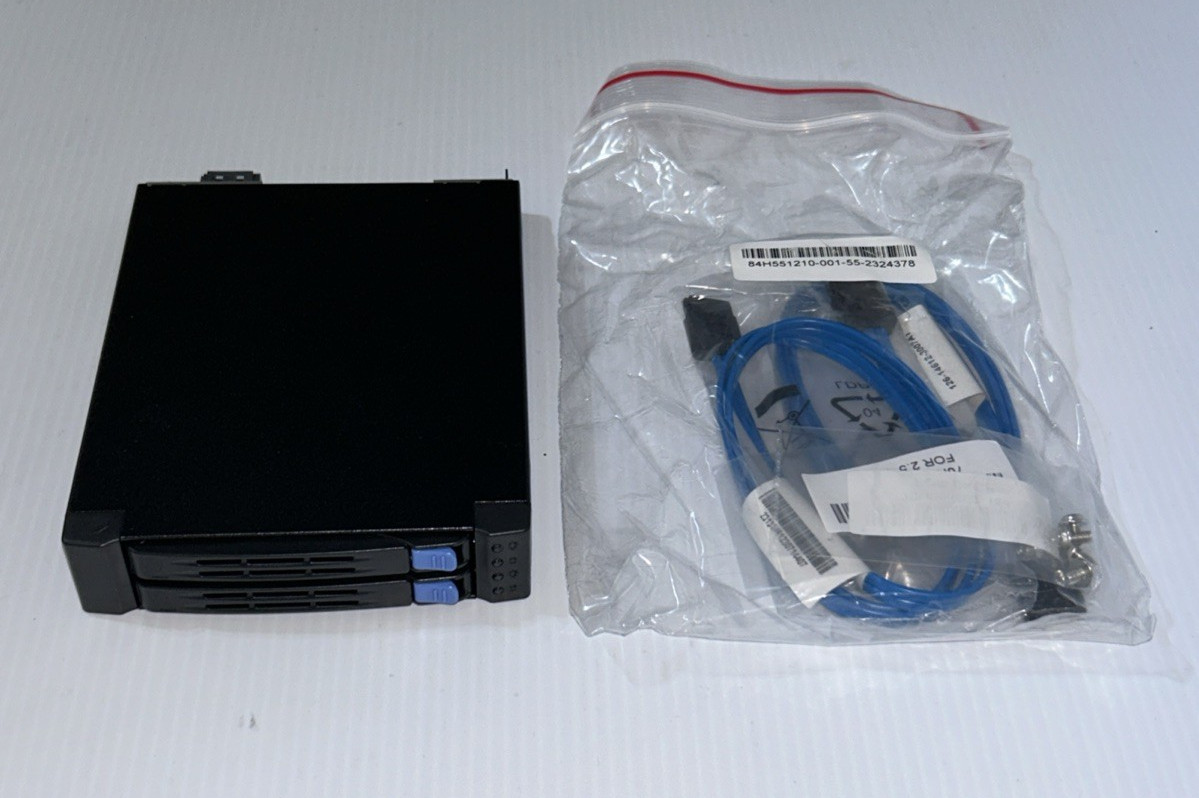 CHENBRO SK51201T3 2-bay 2.5" HDD / SSD Enclosure w/ 12Gb/s SAS & SATA Backplane