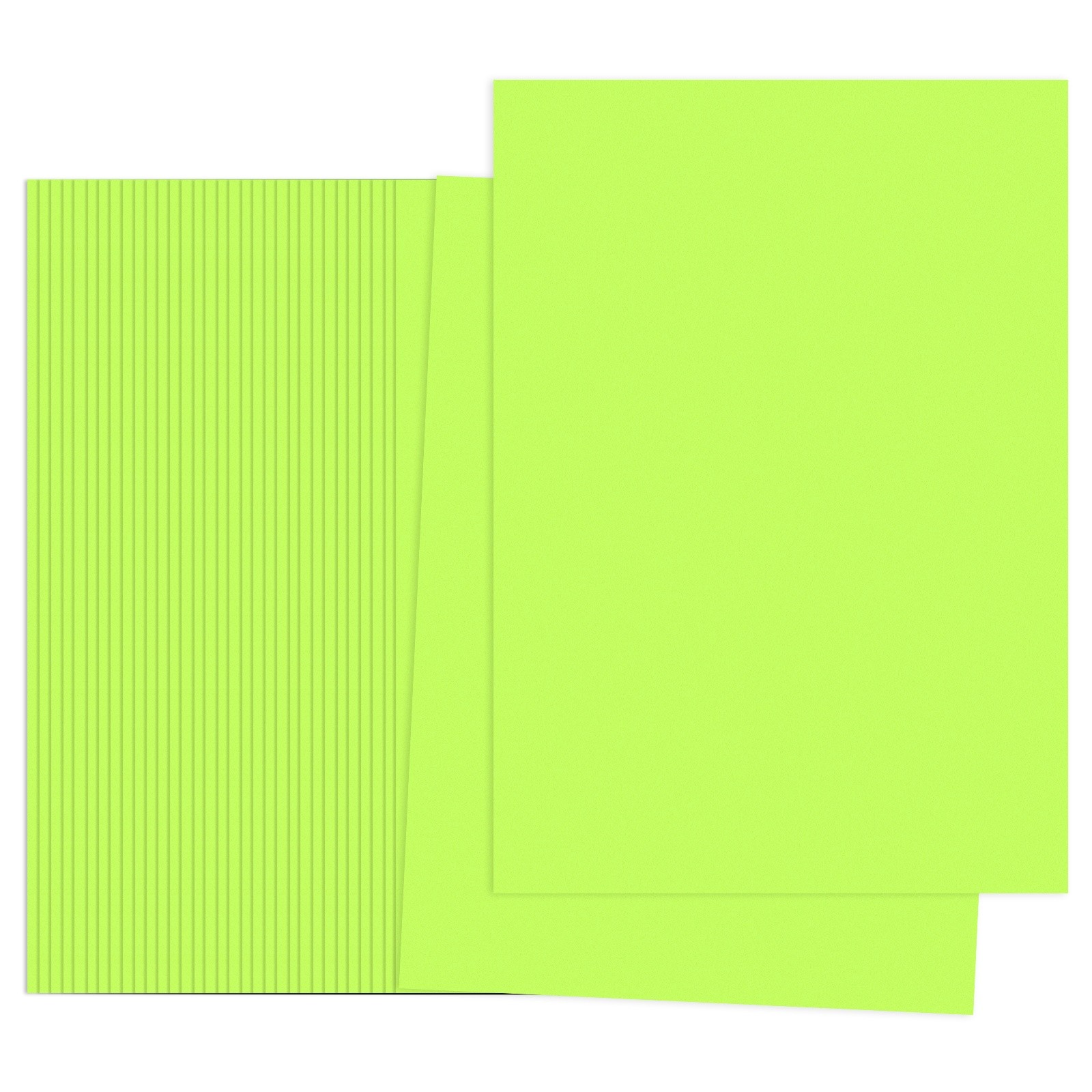 Fluorescent Green Color Copy Paper, 100 Sheets 8.3x5.9" A5 70gsm