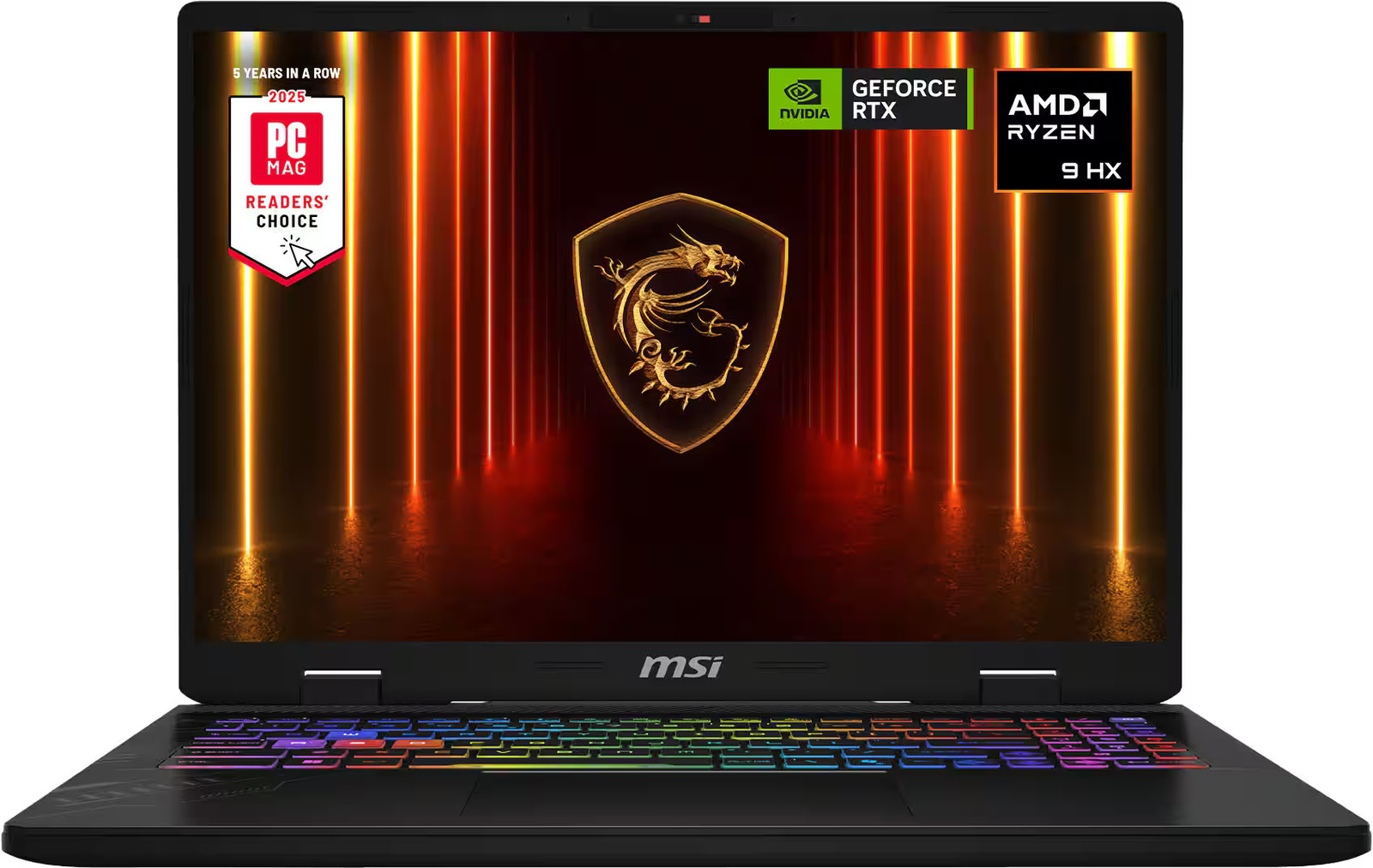 MSI - Crosshair A16 HX 16" 2.5K QHD+ 240Hz Gaming Laptop - AMD R9 8940HX - NV...