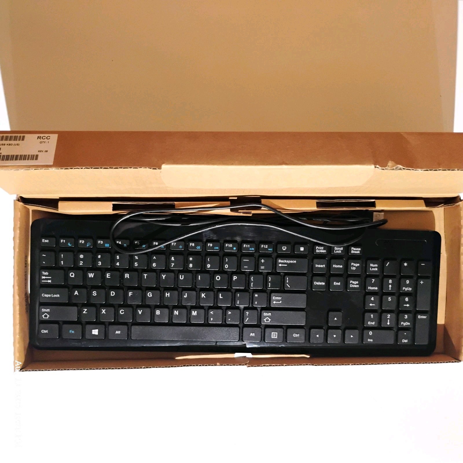 Black  Keyboard Wired Katydid USB Desktop Tested Great For Computers Laptops
