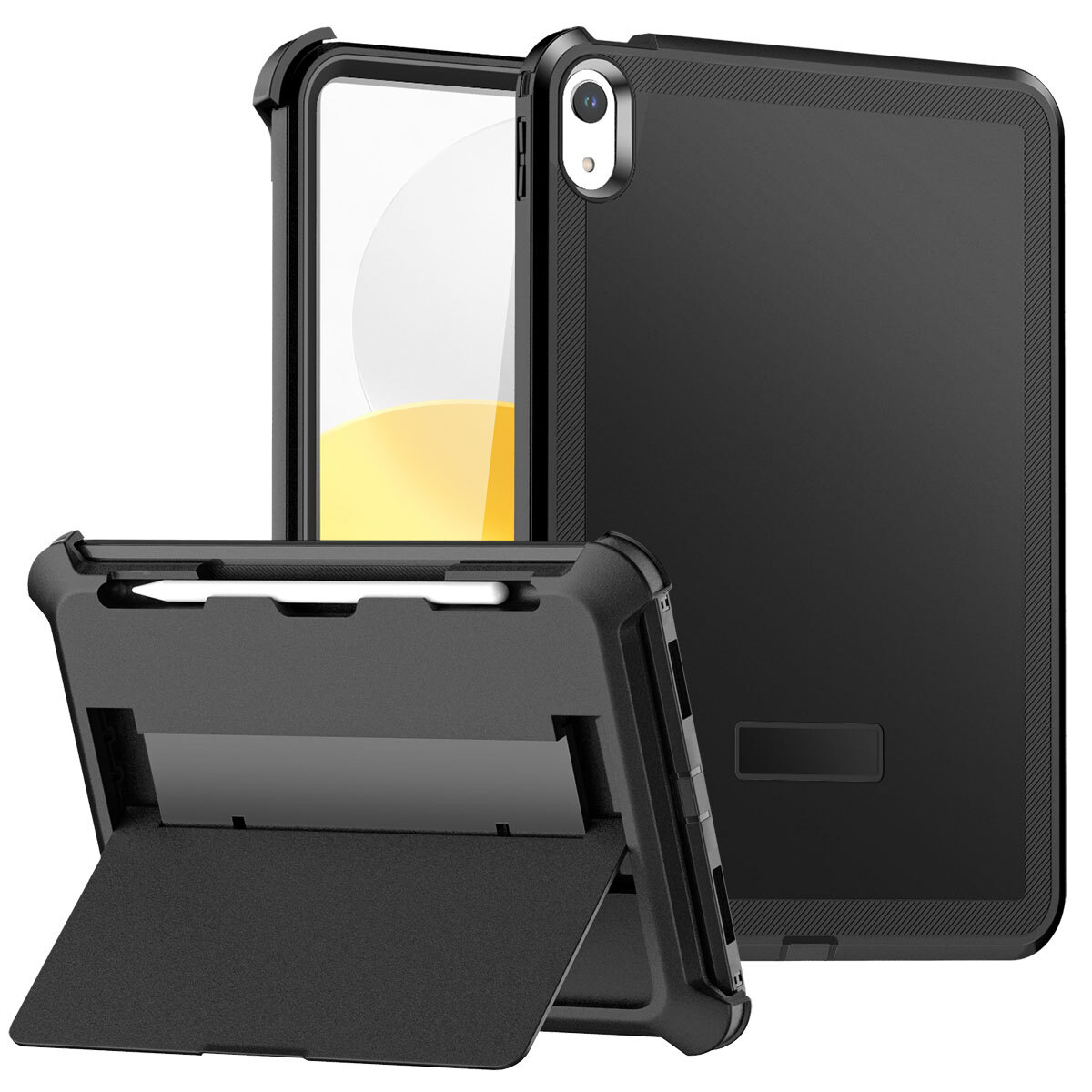 For Apple iPad 10th 9th 7th 8th Case Rugged Shockproof Heavy Duty Stand Cover