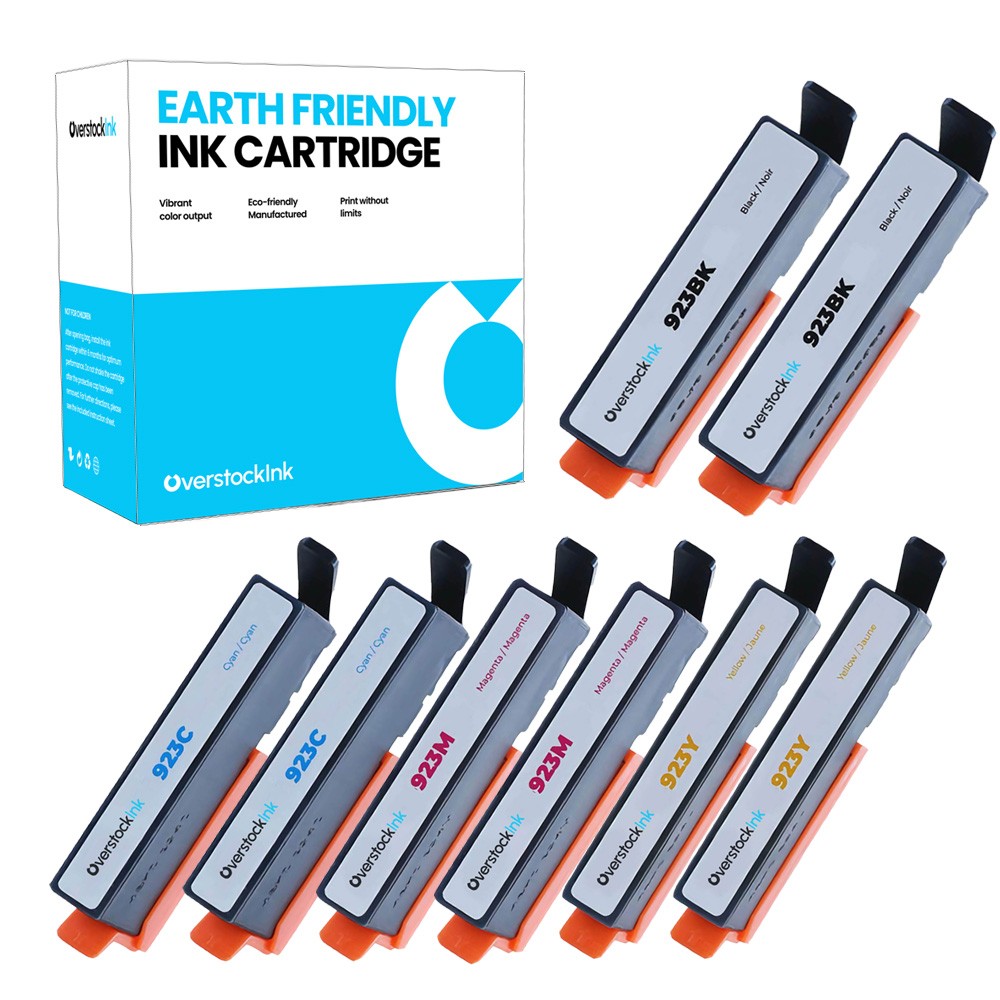 OSI 8-Pack Compatible 923 Printer Cartridges for HP OfficeJet Pro 8138e, 8139e