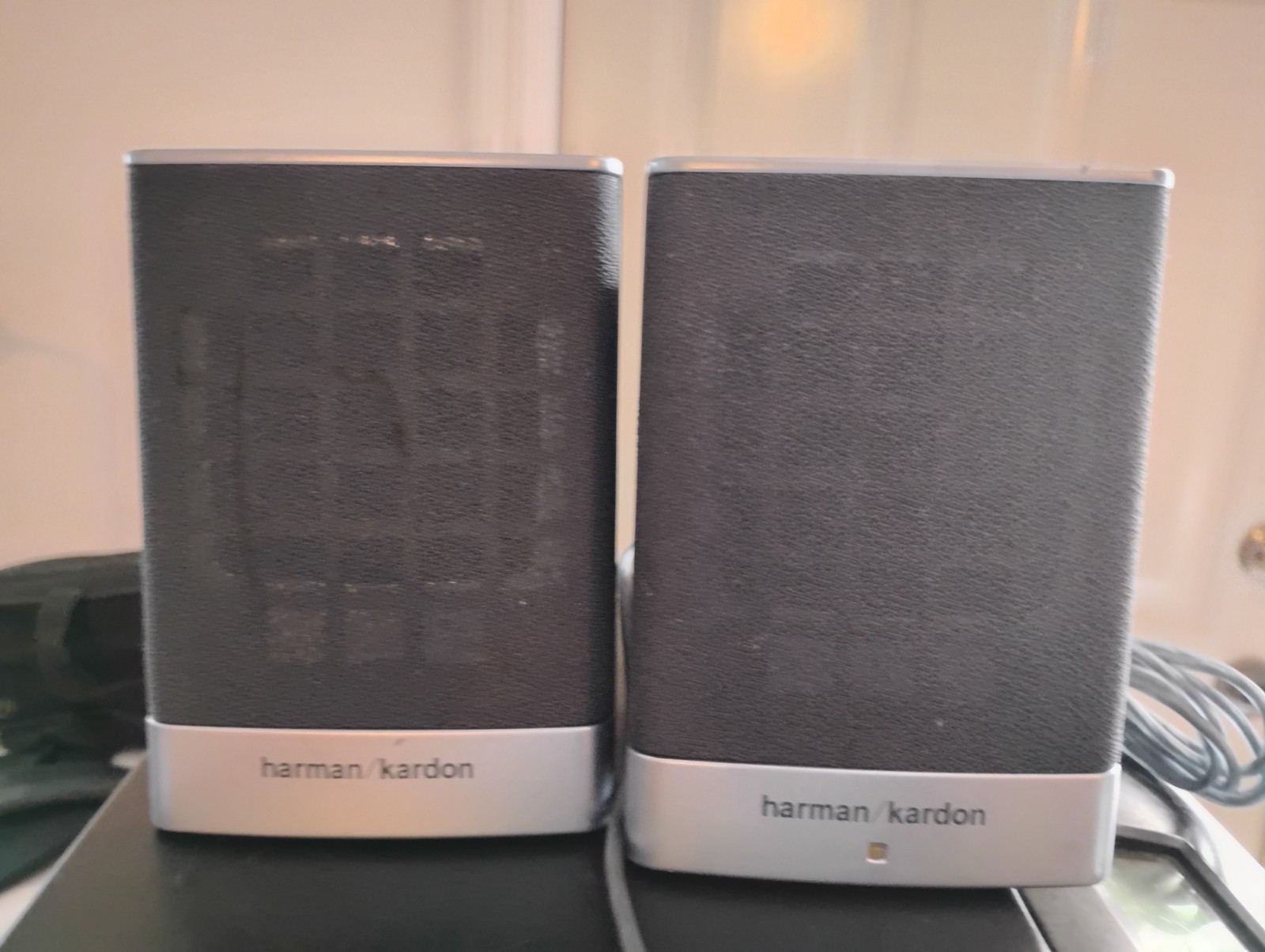 HP Harman Kardon Computer Laptop No Entry Satellite Speakers Pre-Loved