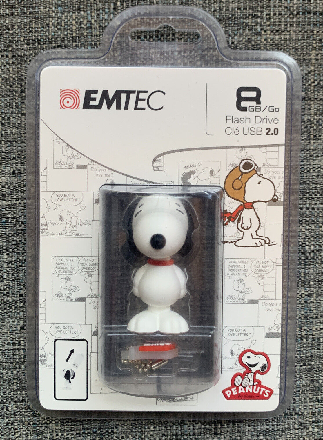 EMTEC SNOOPY PEANUTS COLLECTIBLE 3D USB 2.0 Flash Drive 8GB Factory Sealed