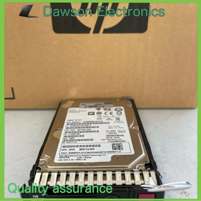 HPE870765-B21  900GB SAS 12G ENTERPRISE 15K 2.5IN 512E DS FIRMWARE HD 870798-001