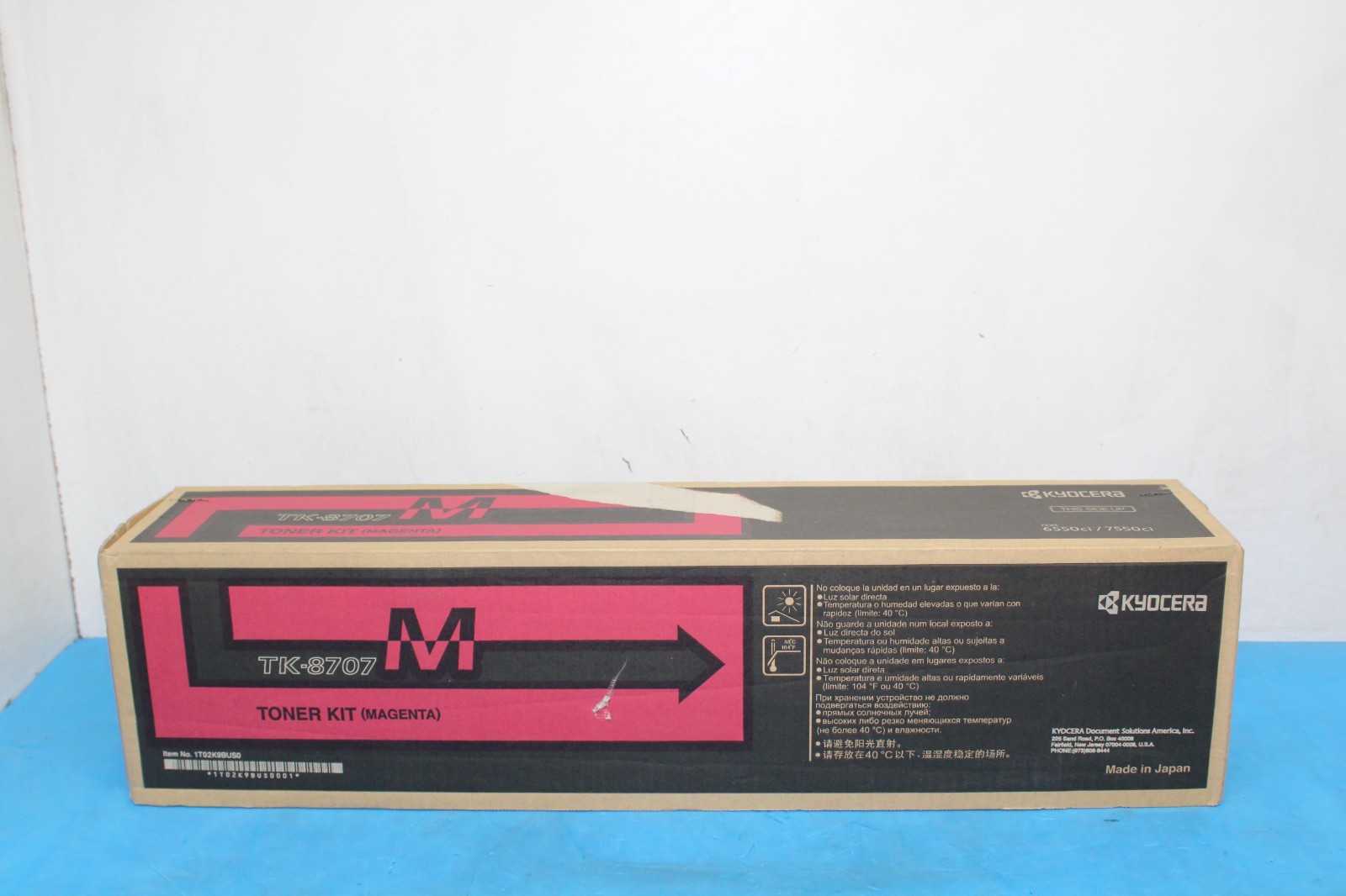 Kyocera Mita TK-8707 Toner Kit 1T02K9BUS0 Magenta Sealed T9-C13