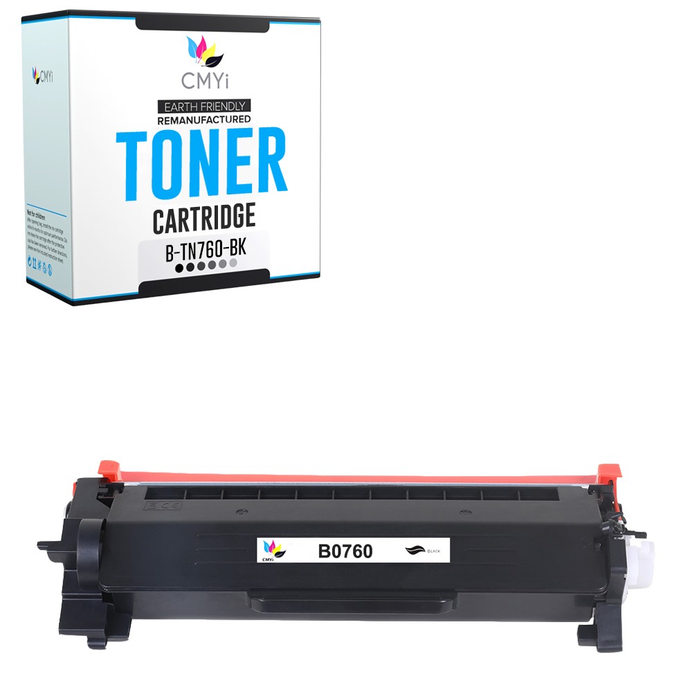 1PK Compatible CMYi TN760 Toner Cartridge fits Brother HL-L2325DW MFC-L2690DW
