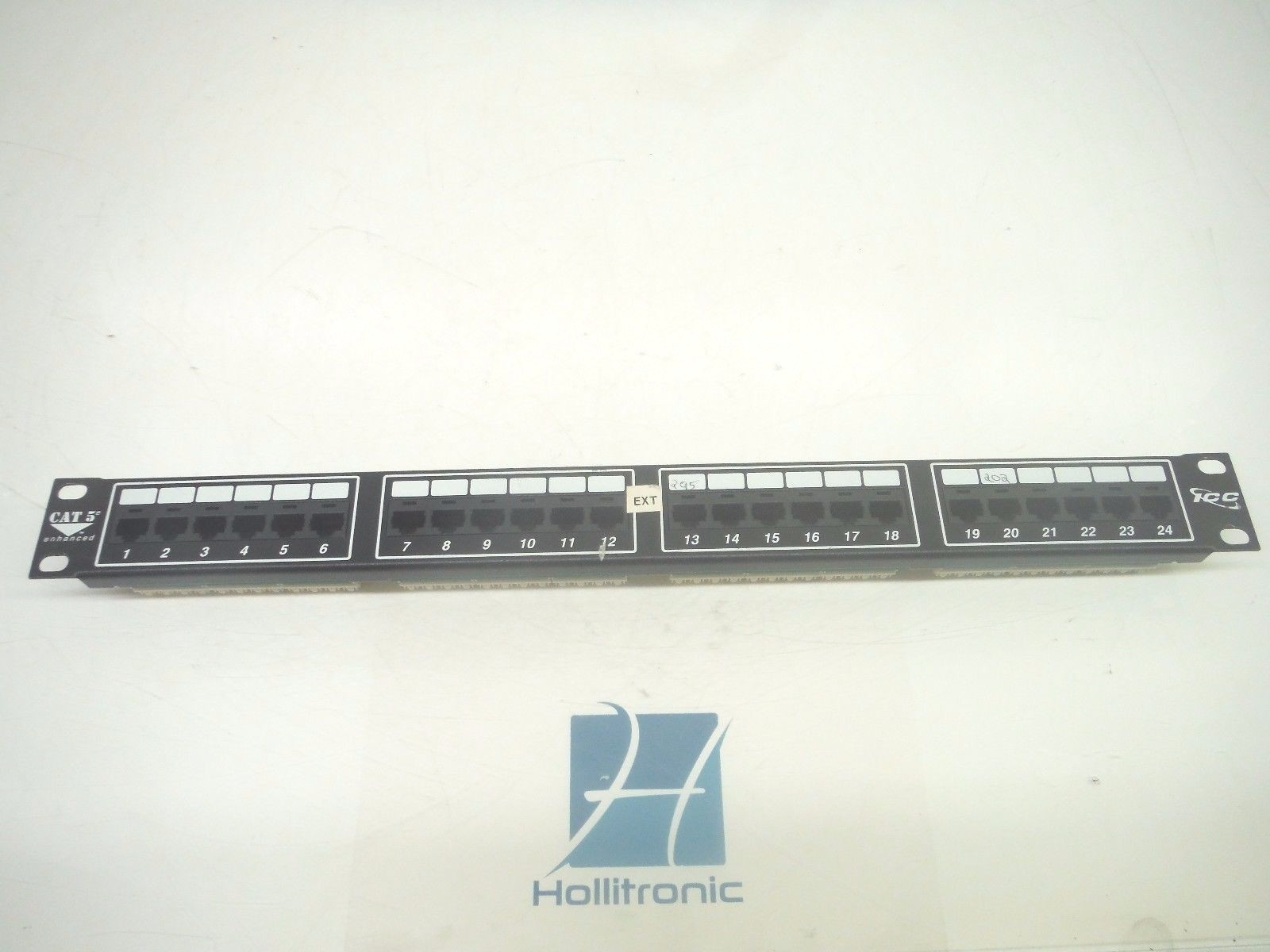 ICC CAT 5E 24 PORT PATCH PANEL T568A T568B RACK MOUNTABLE 