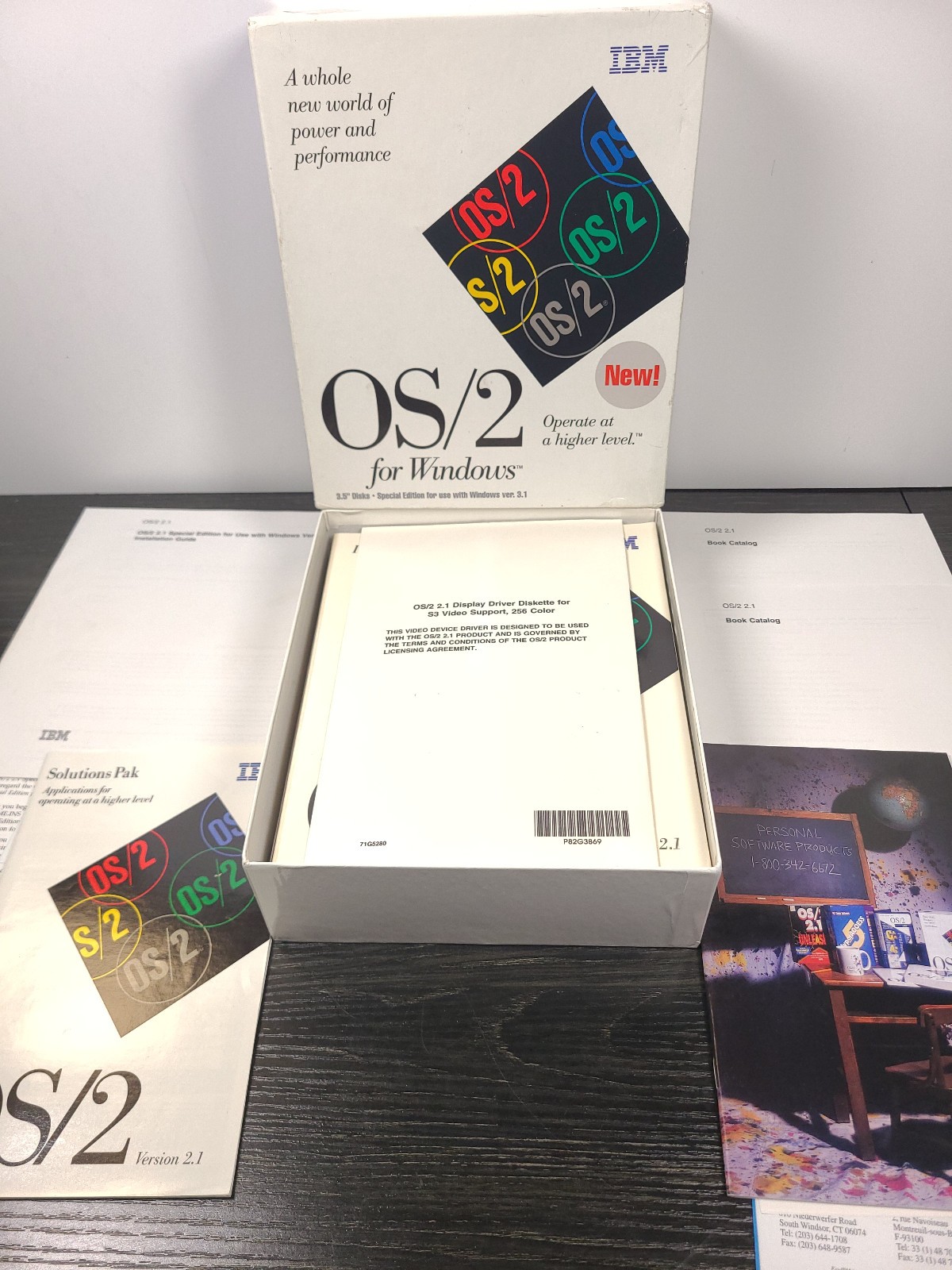 IBM OS/2 for Windows Special Edition v2.1, 3.5" disks OPEN BOX