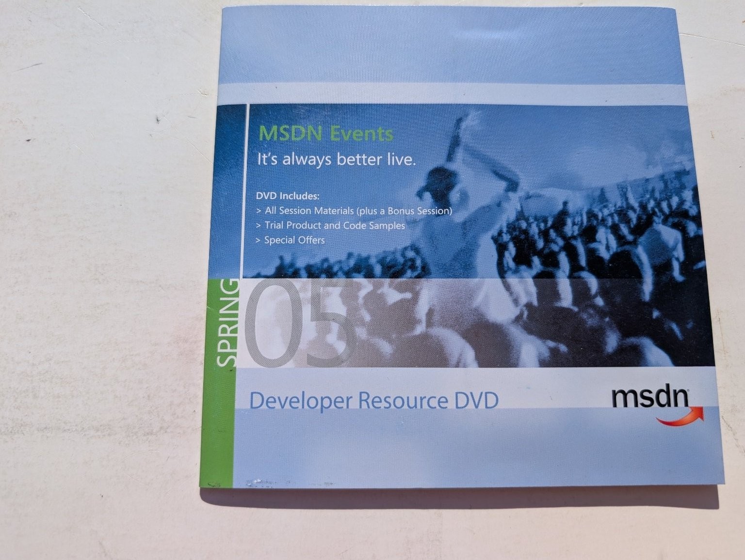 Microsoft MSDN Events Spring 05 Developer Resource DVD Visual Studio .NET