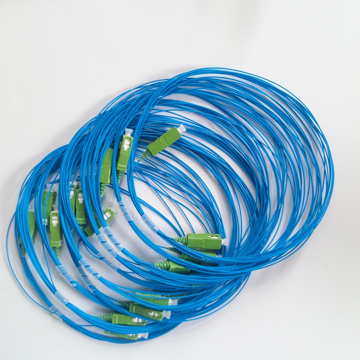 10PCS Fiber Optic Patch Cord SC/APC-SC/APC 4M 0.9mm Indoor FTTH Extension Cable