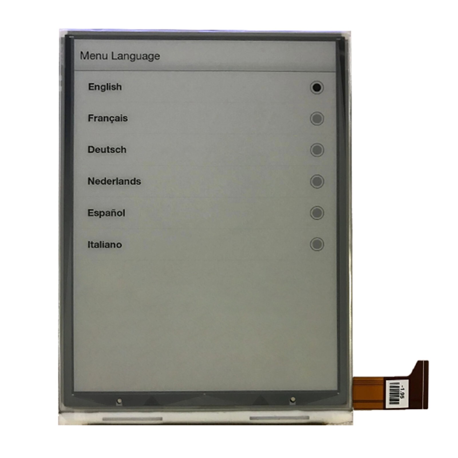 6-Inch E-Ink Display ED060XCG No Backlight E-Book Reader Display Replacement