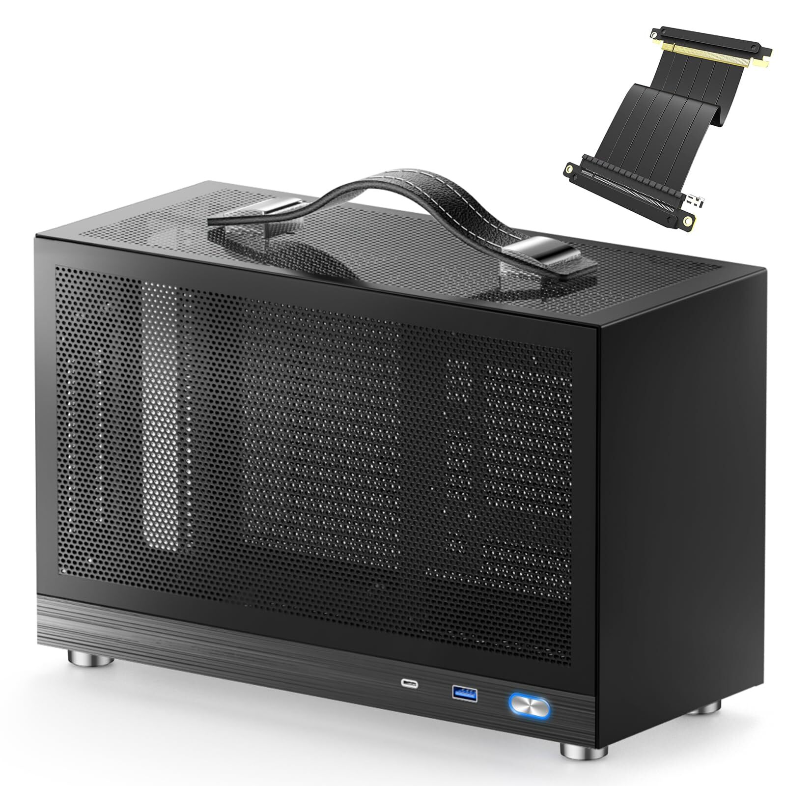 S300 Miniitx Pc Gaming Case Front I/o Usb 3.0 Type C Port Sfx Power Supply 10013