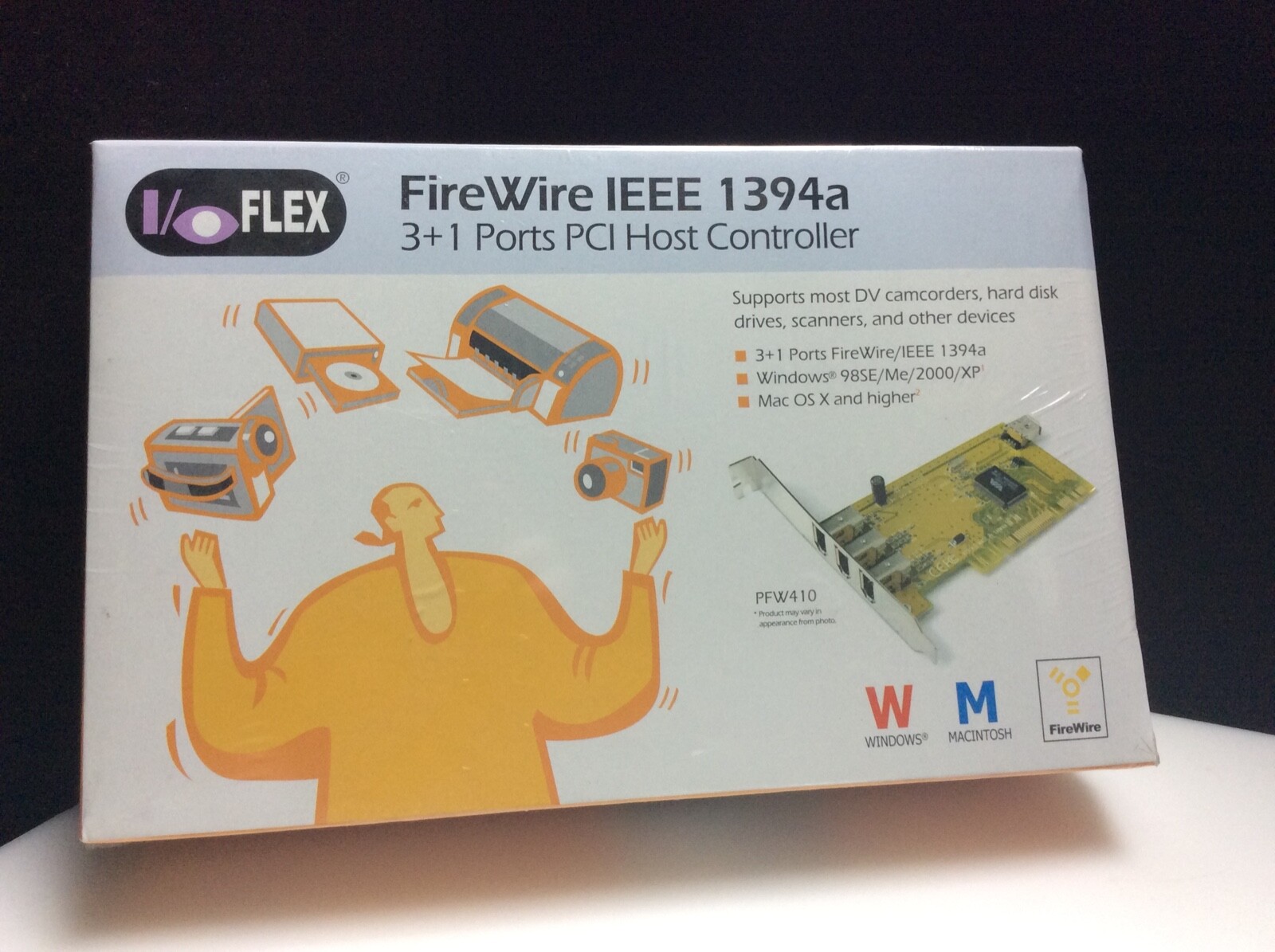 I/O Flex Firewire /1394a to 3+1 Ports PCI card - Open Box