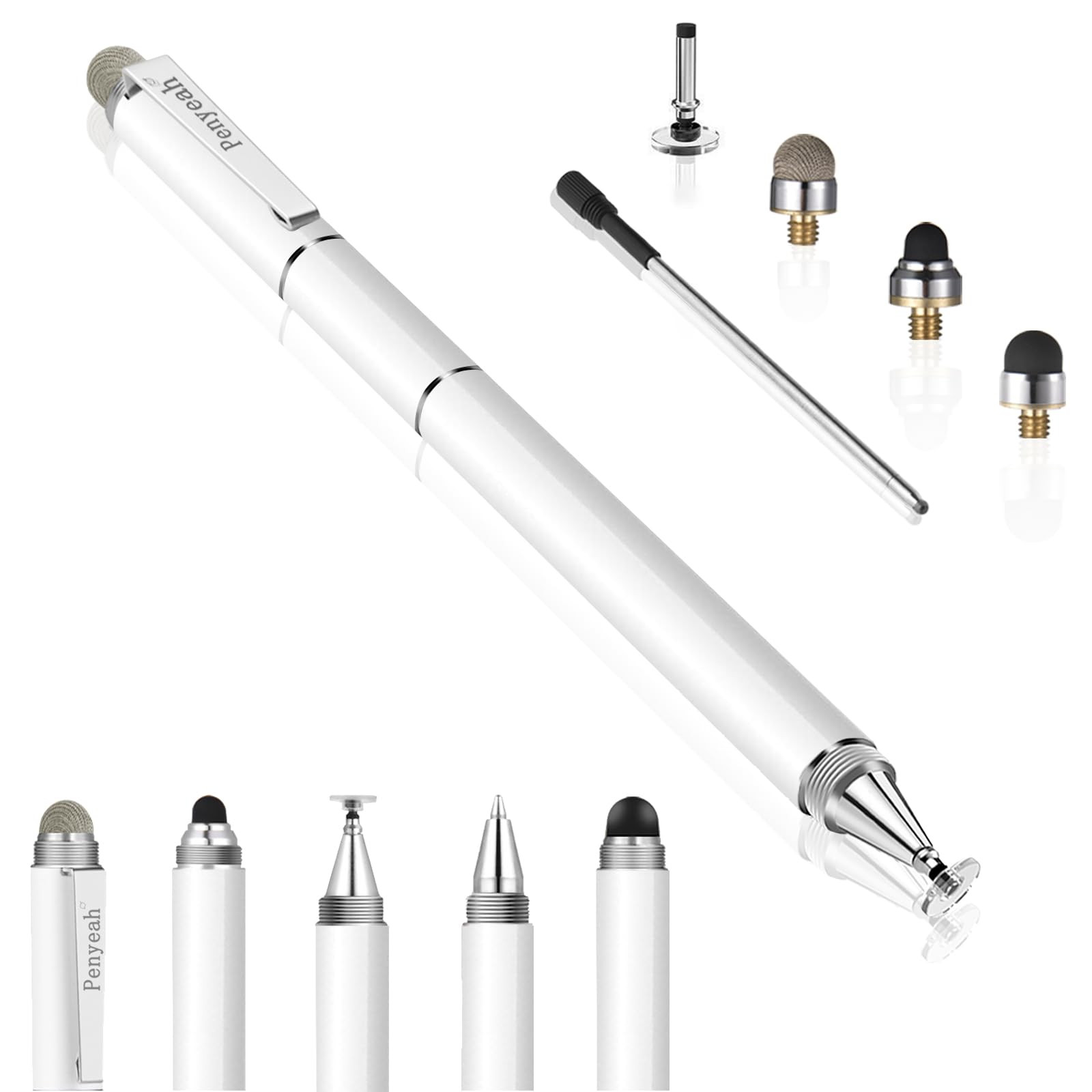 Stylus Pen for Touchscreen - Versatile 4 in 1 High Sensitivity and Precision ...