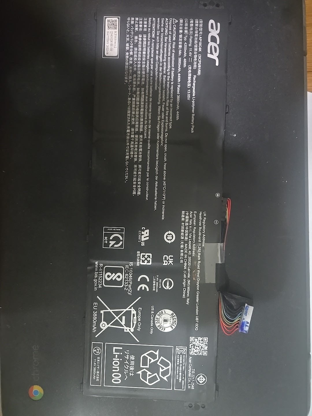 Genuine AP18C4K Battery For ACER Aspire 3 A315-42 A315-54 Aspire 5 A514-52 48WH