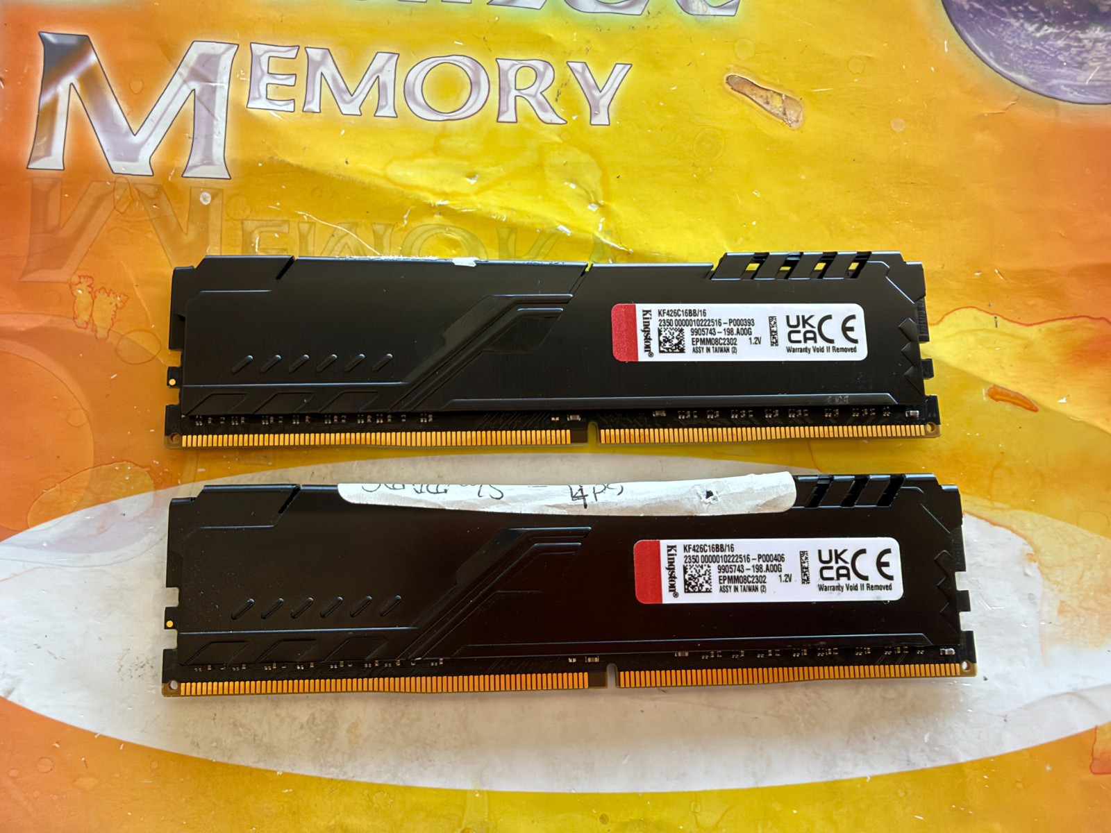 Kingston PC4-21300 32GB (2X16GB) DDR4 2666MHz Desktop Memory Ram KF426C16BB/16