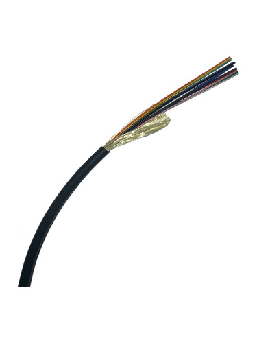 500ft 12 Strand Singlemode Indoor/Outdoor SMF-28 Riser Rated Fiber Optic Cable