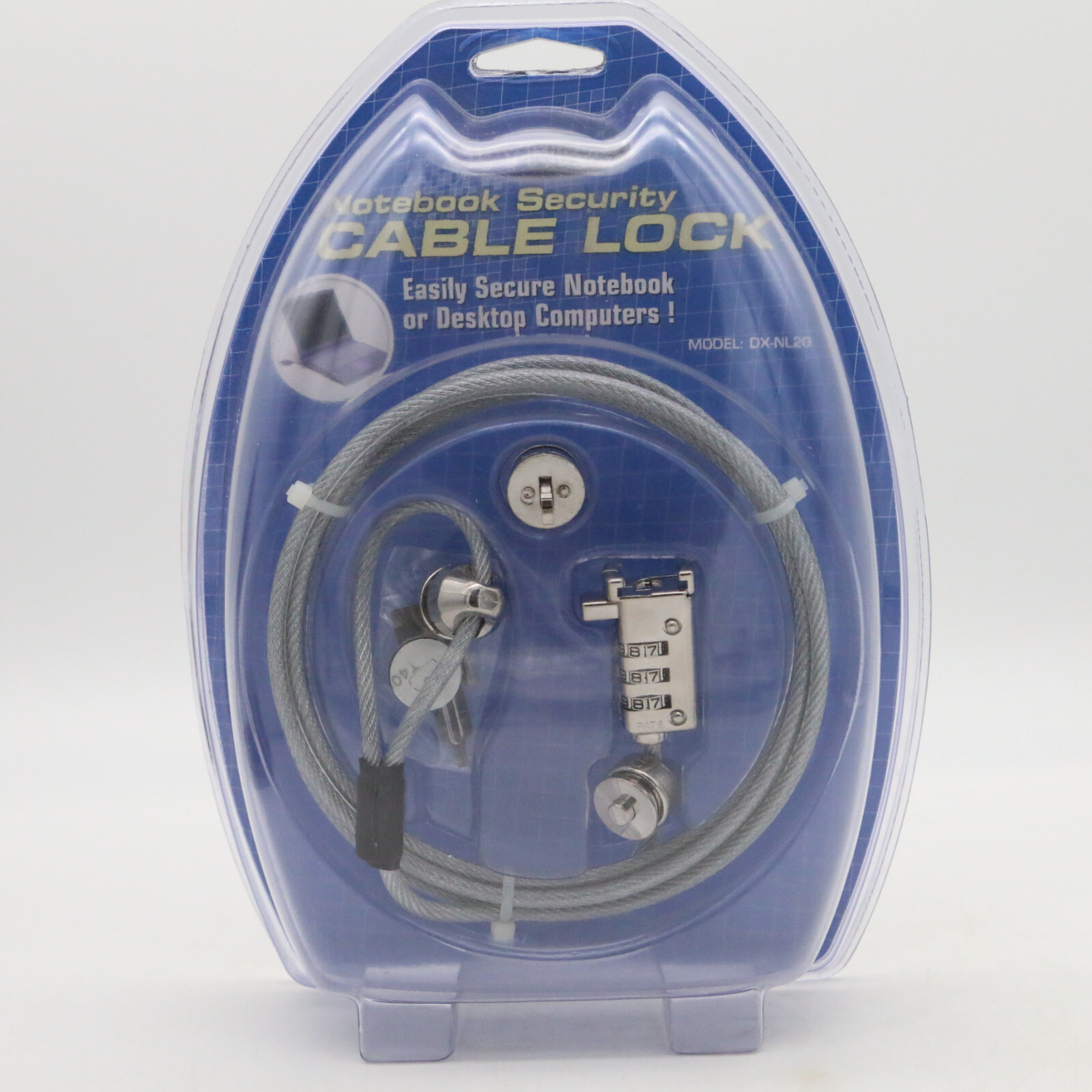 Vintage Dynex Laptop Notebook Maximum Security Cable Lock DX-NL20 New Sealed