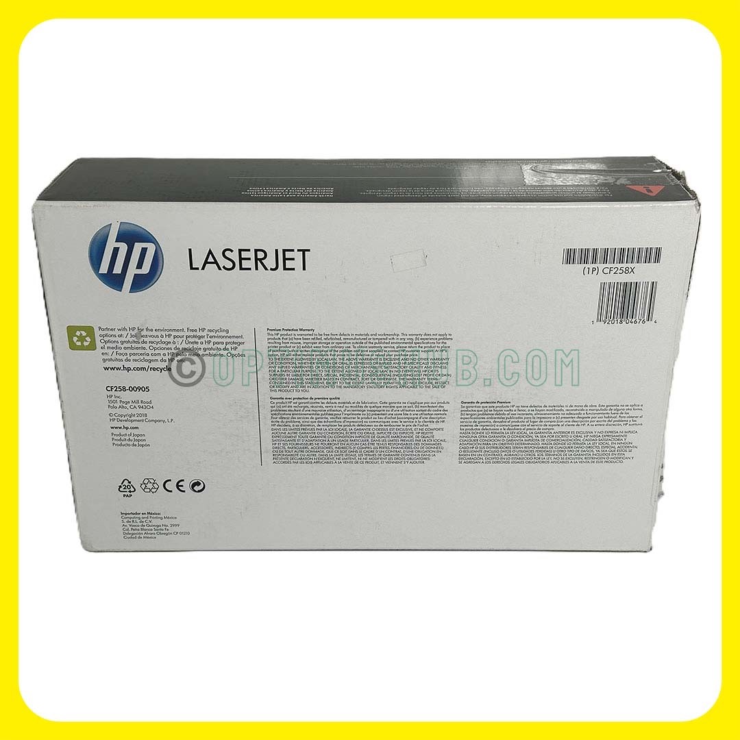 HP 58X (CF258X) Genuine Laser Toner Cartridge - Black