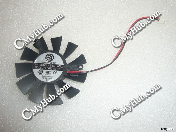 Power Logic PLD06010S12L 0.2A 5410 5CM 54mm 54x54x10mm Graphics Card Cooling Fan