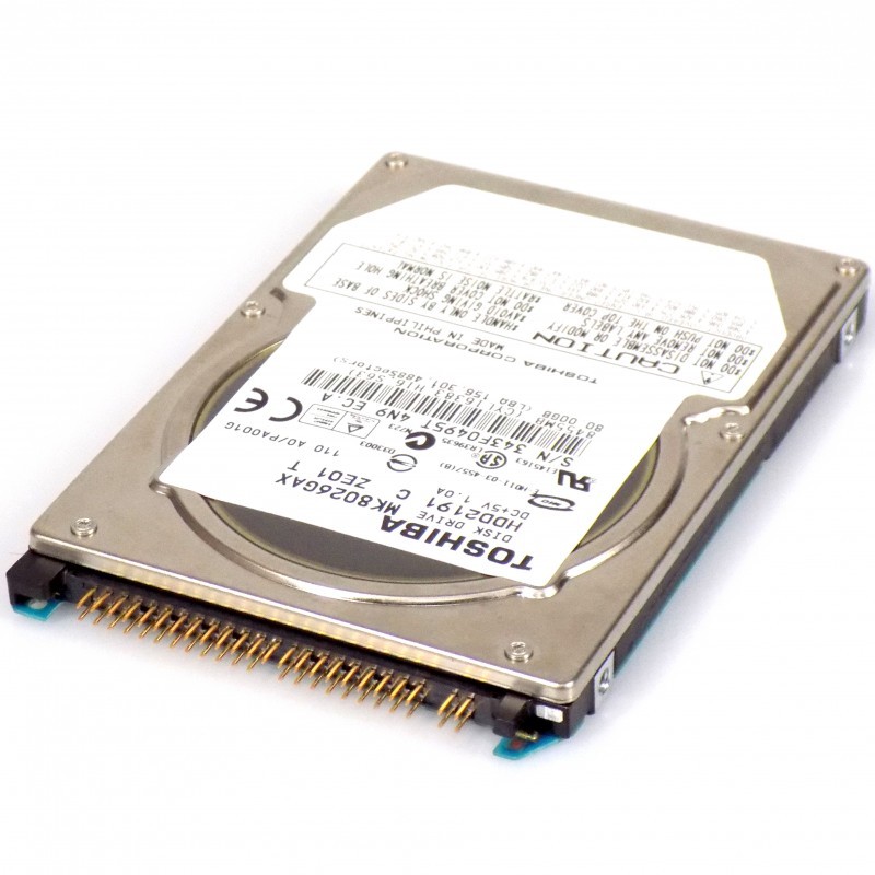 80GB Toshiba MK8026GAX HDD2191 Slim 2.5 inch IDE ATAPI P-ATA 5400rpm Hard Drive