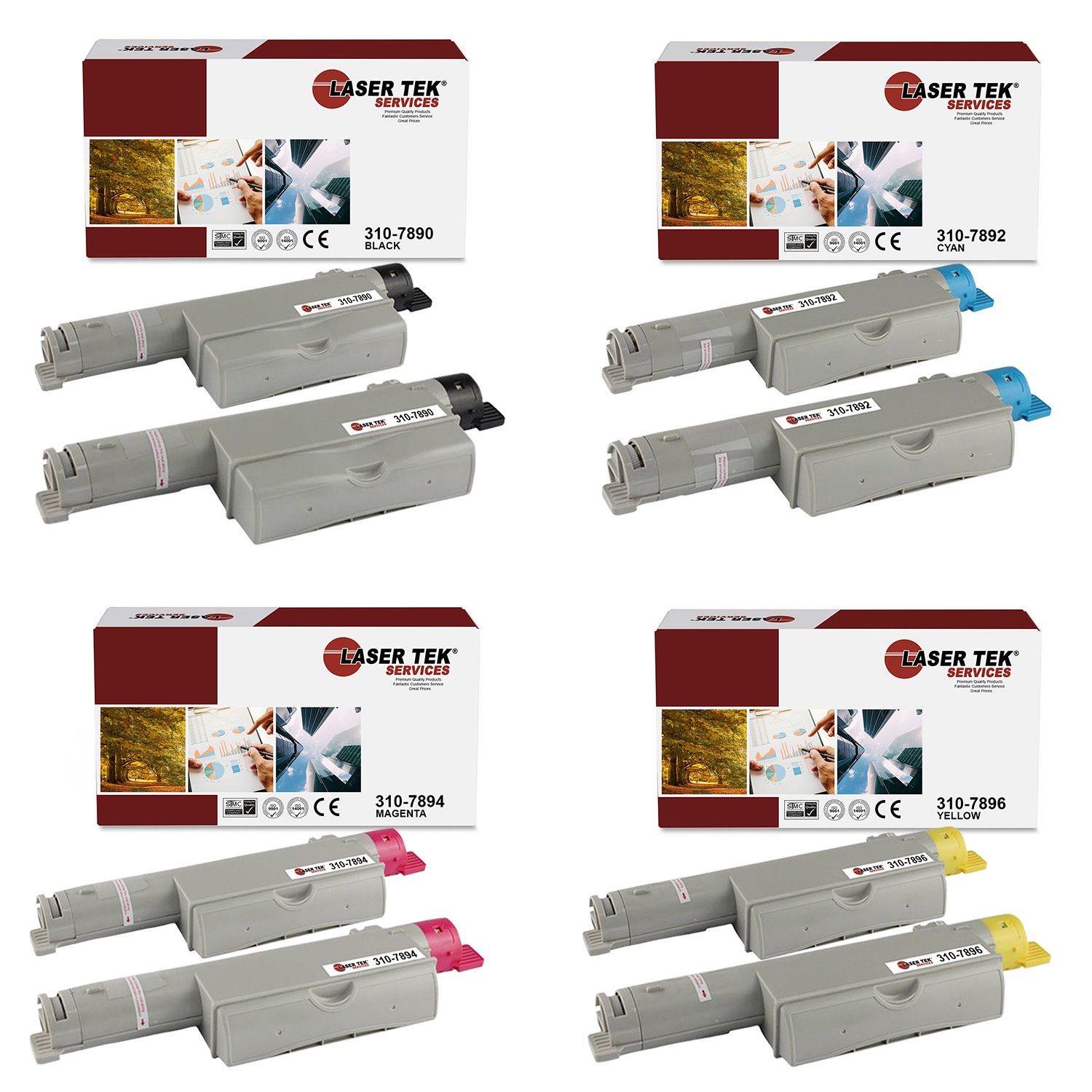 8Pk LTS 310-7890 310-7892 310-7894 310-7896 Compatible for Dell 5110 Cartridge