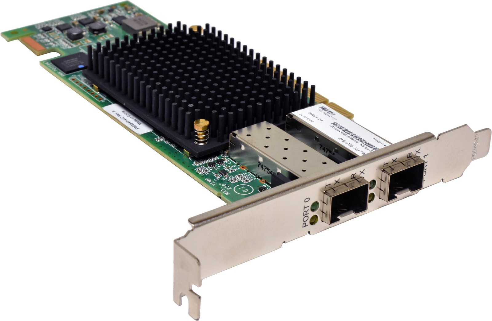 IBM Emulex LPE16002 Dual Port 16Gb/s PCIe x8 FC Host Bus Adapter 00JY849 FP