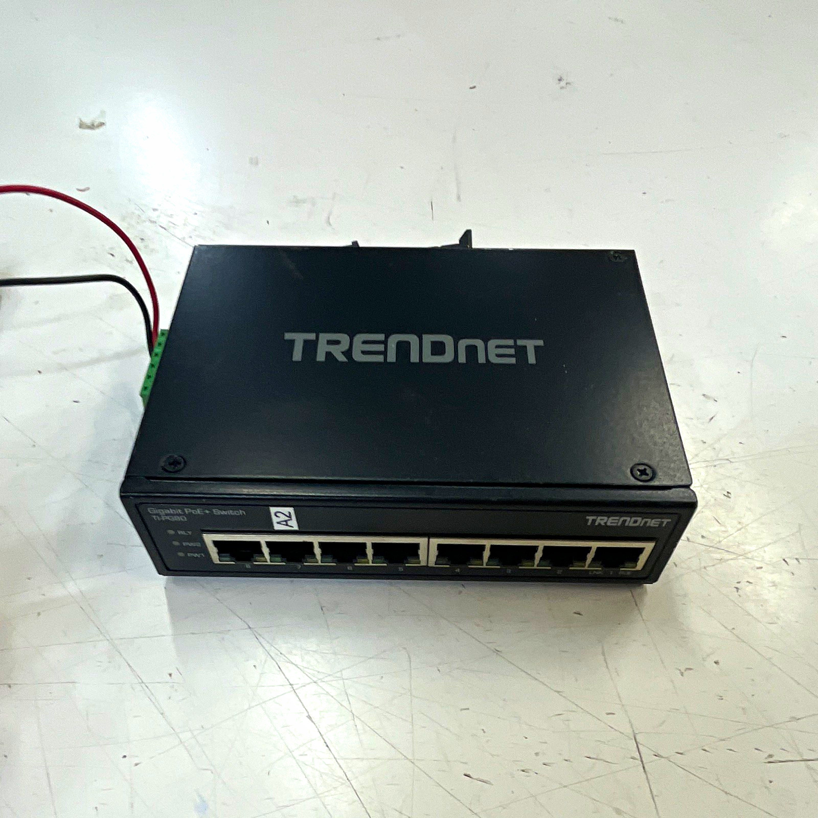 TRENDnet TI-PG80 8-Port Industrial Hardened DIN-Rail Gigabit PoE+ Switch