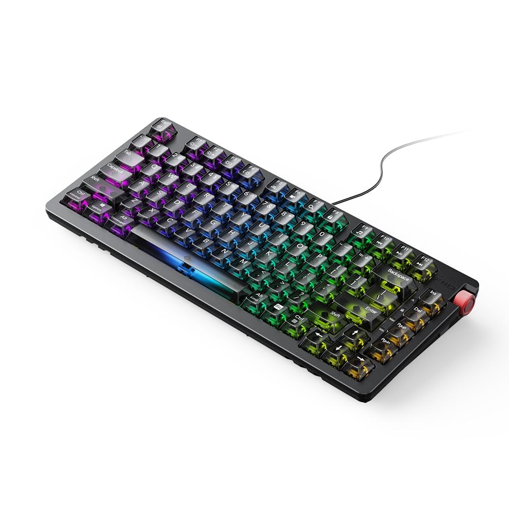 FiiO KB3 75% Mechanical HiFi Music Keyboard, RGB Backlit, Wired Outputs