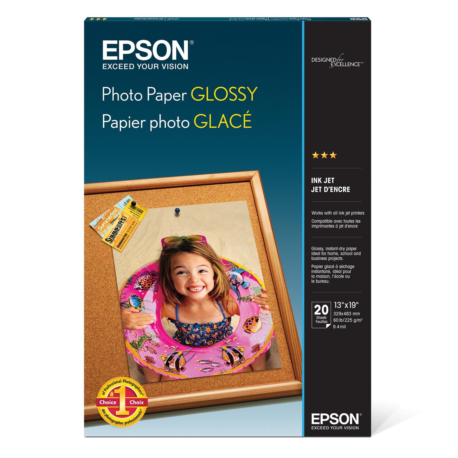 13x19 Heavyweight Glossy Photo Paper 20 Sheets for High Quality Prints