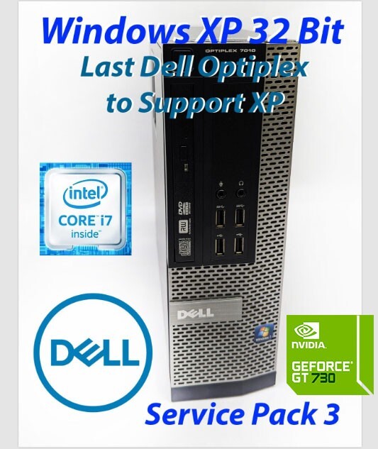 Windows XP PRO - Dell OptiPlex 7010 SFF i7 -NVIDIA- NEW 512GB SSD - RETRO GAMING