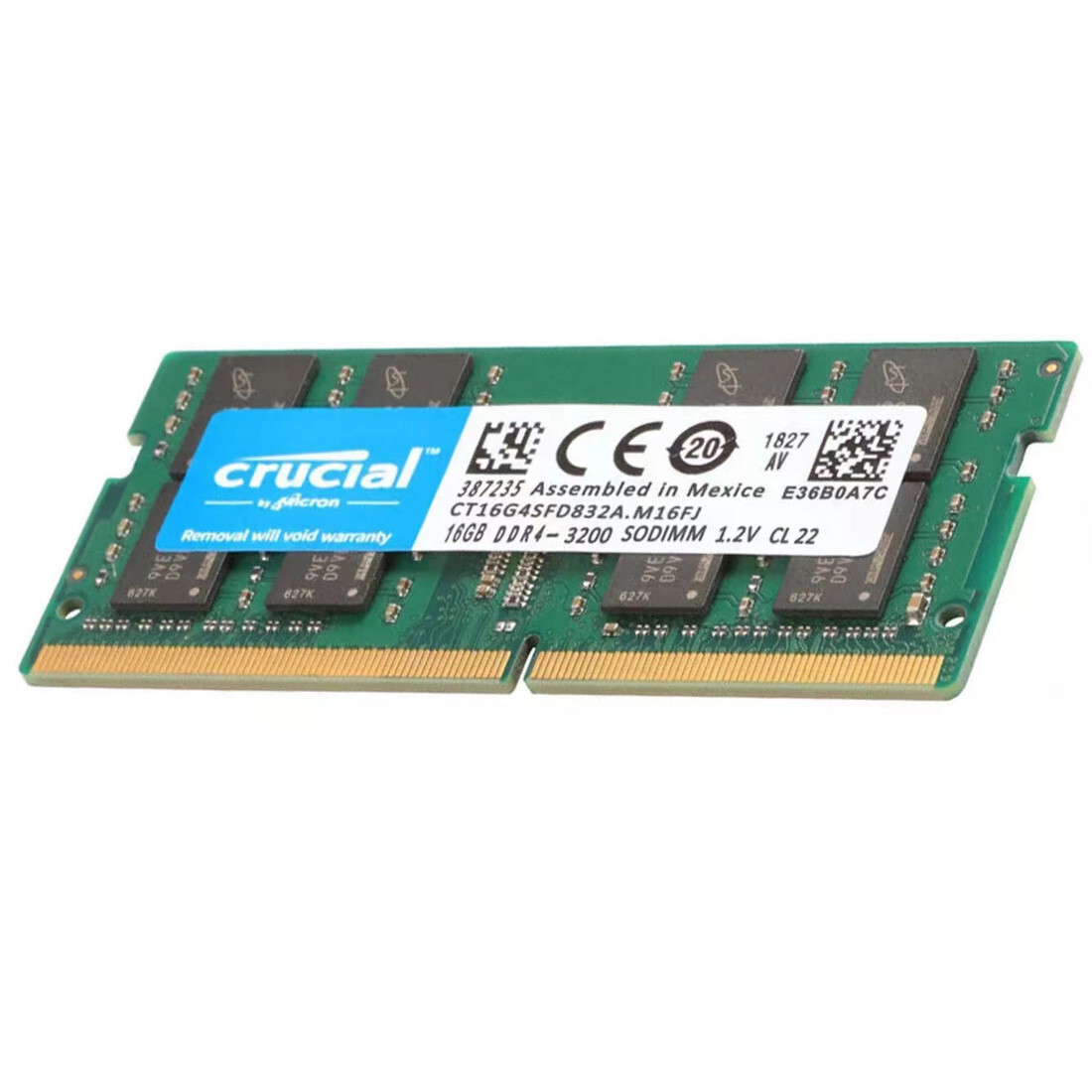New Crucial 16GB DDR4 3200MHz PC4-25600 260-Pins SODIMM Memory Ram CT16G4SFD832A