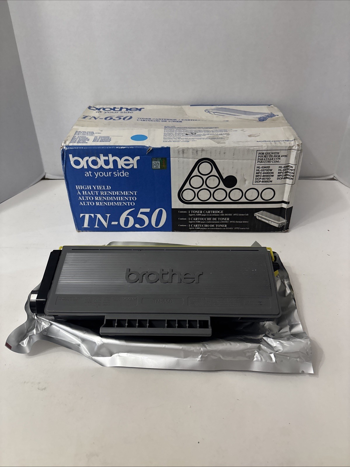 NEW Genuine Brother TN650  TN-650 TN 650 Black Toner Cartridge See Pics
