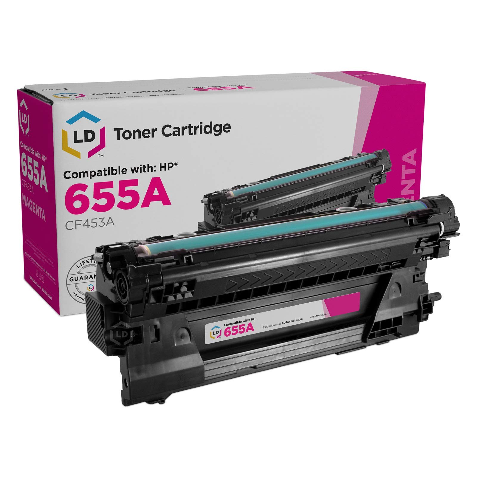 LD Compatible 655A CF453A Magenta Laser Toner Cartridge for HP M653dh M682z M682
