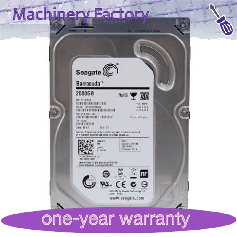 Seagate ST2000DM001 Barracuda 2TB 7200RPM 6Gb/s 3.5" SATA PC HDD Hard Disk Drive