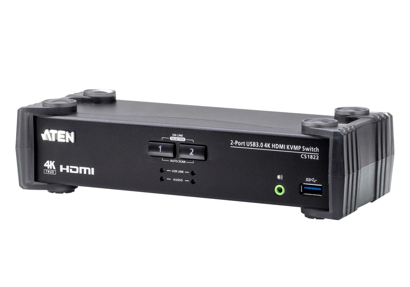 Aten W125663835 CS1822-AT-G 2-Port USB 3.0 4K HDMI KVMP Switch KVMPT with A ~E~