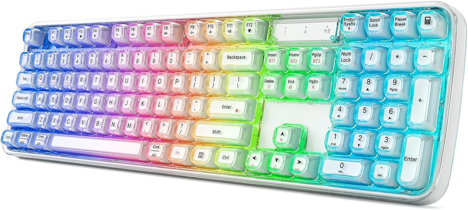 MOFII Upgraded Wireless Ergonomic Keyboard, BT/2.4Ghz Tri-Mode Ergo Keyboard wit