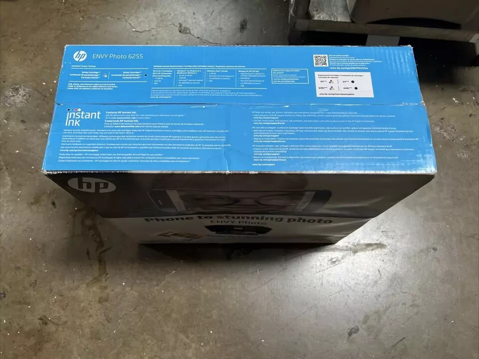 Brand New Sealed HP Envy Photo 6255 All-In-one Inkjet Printer - Black