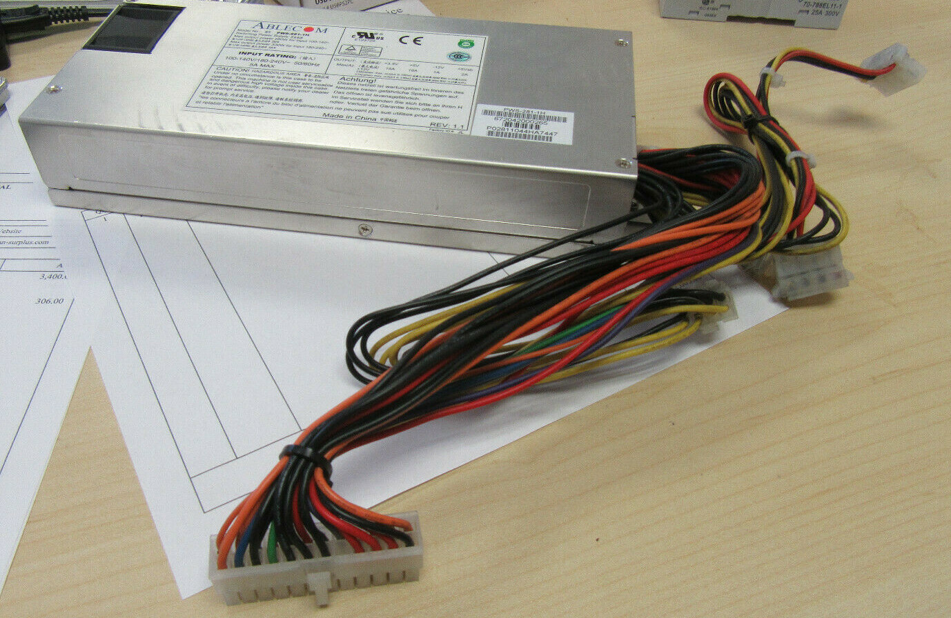 Ablecom PWS-281-1H 100-240V 50-60Hz 5A 280W Power Supply