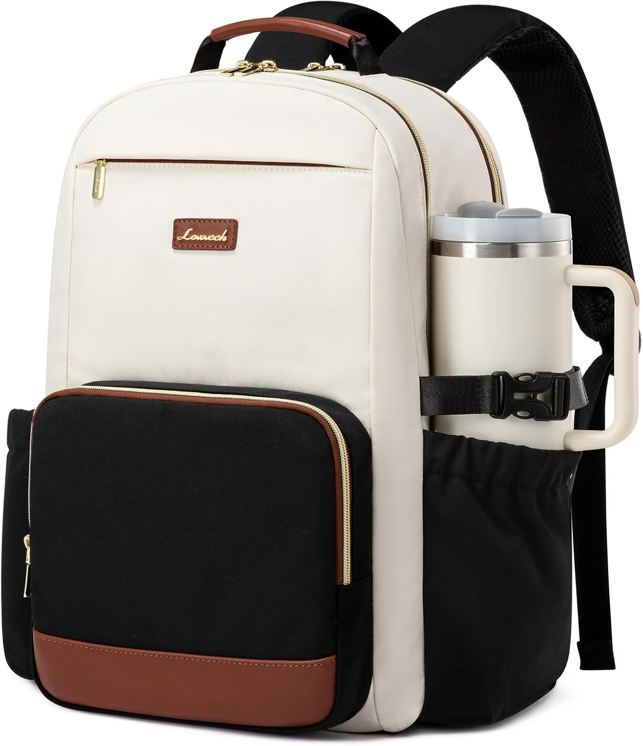 Laptop Backpack for Women with Pouch Pocket for Large Capacity Cup,15.6 Inch Lap